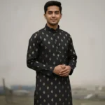 premium-afsan-cotton-black-panjabi